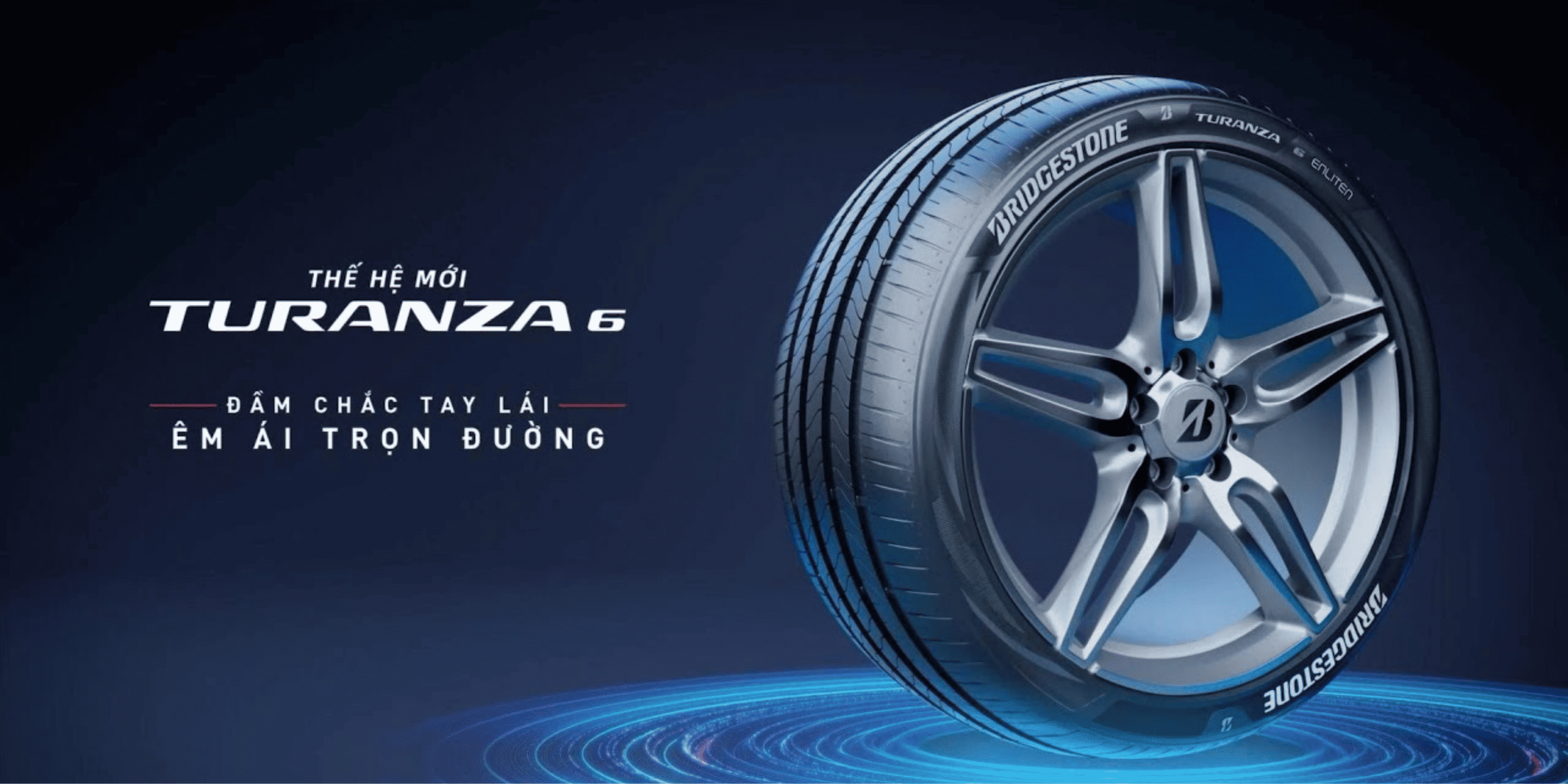 Lốp Bridgestone Turanza – Êm ái, giảm ồn cho sedan