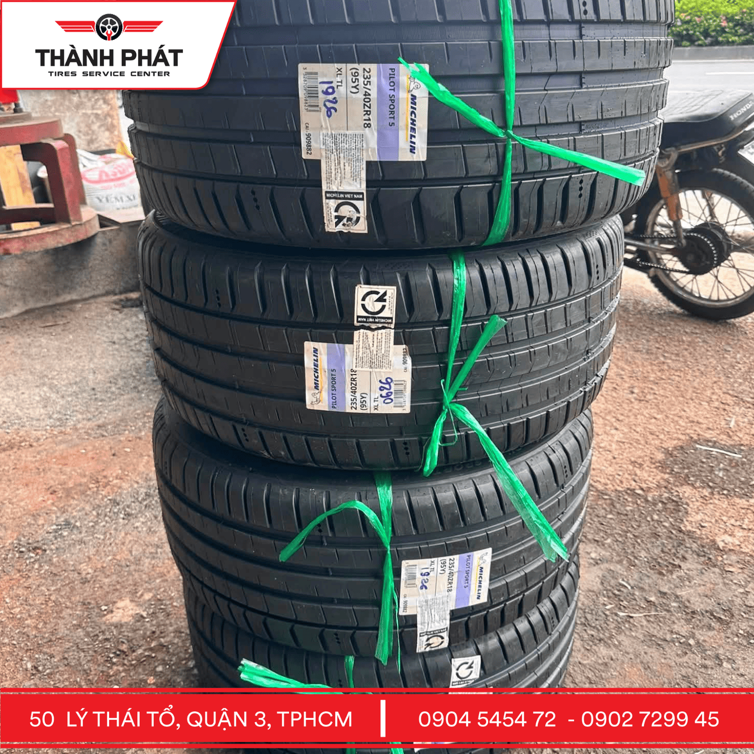 Lốp Michelin Pilot Sport 235/40ZR18 chính hãng tại Thành Phát