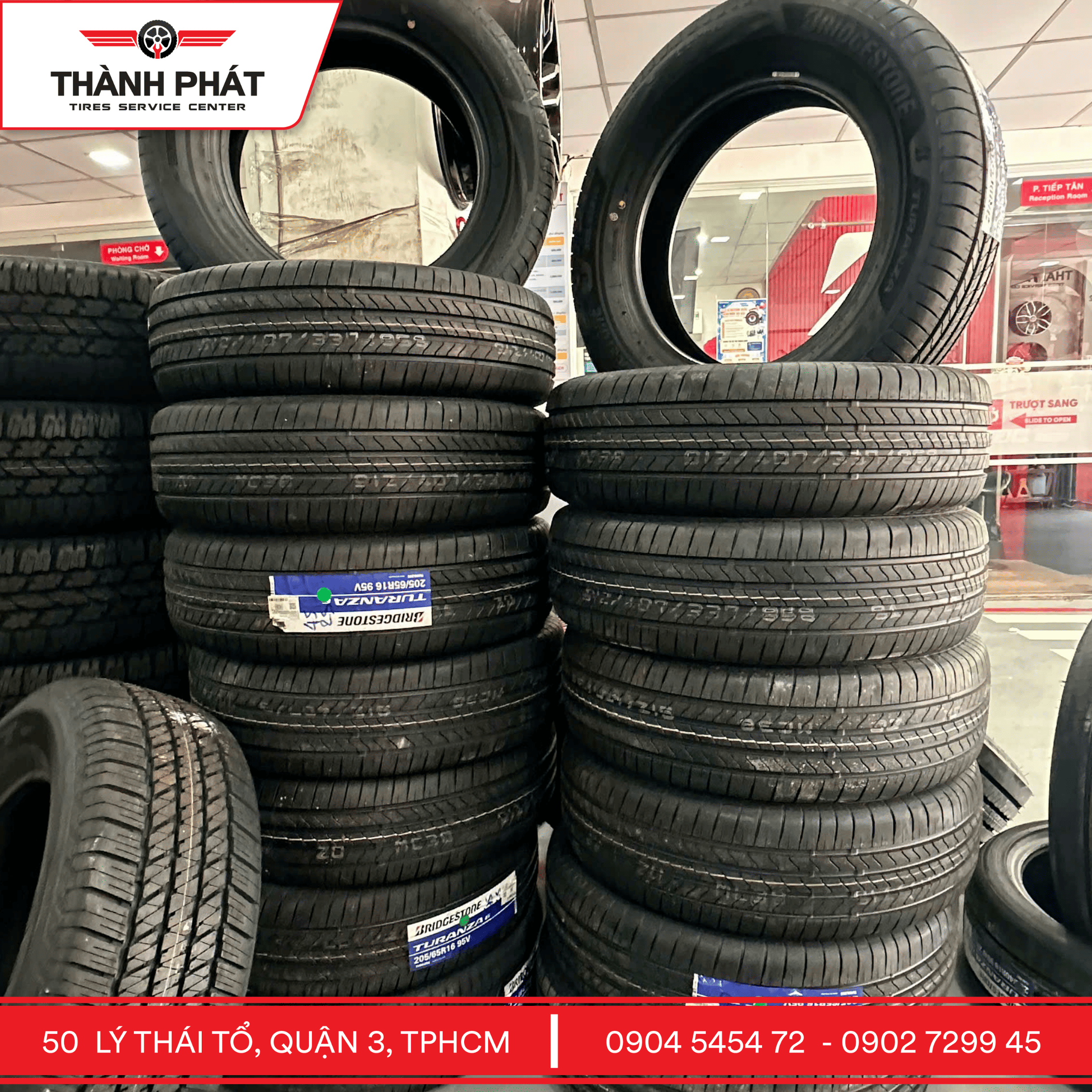 Lốp Bridgestone Turanza 6 205/65R16 chính hãng tại Thành Phát