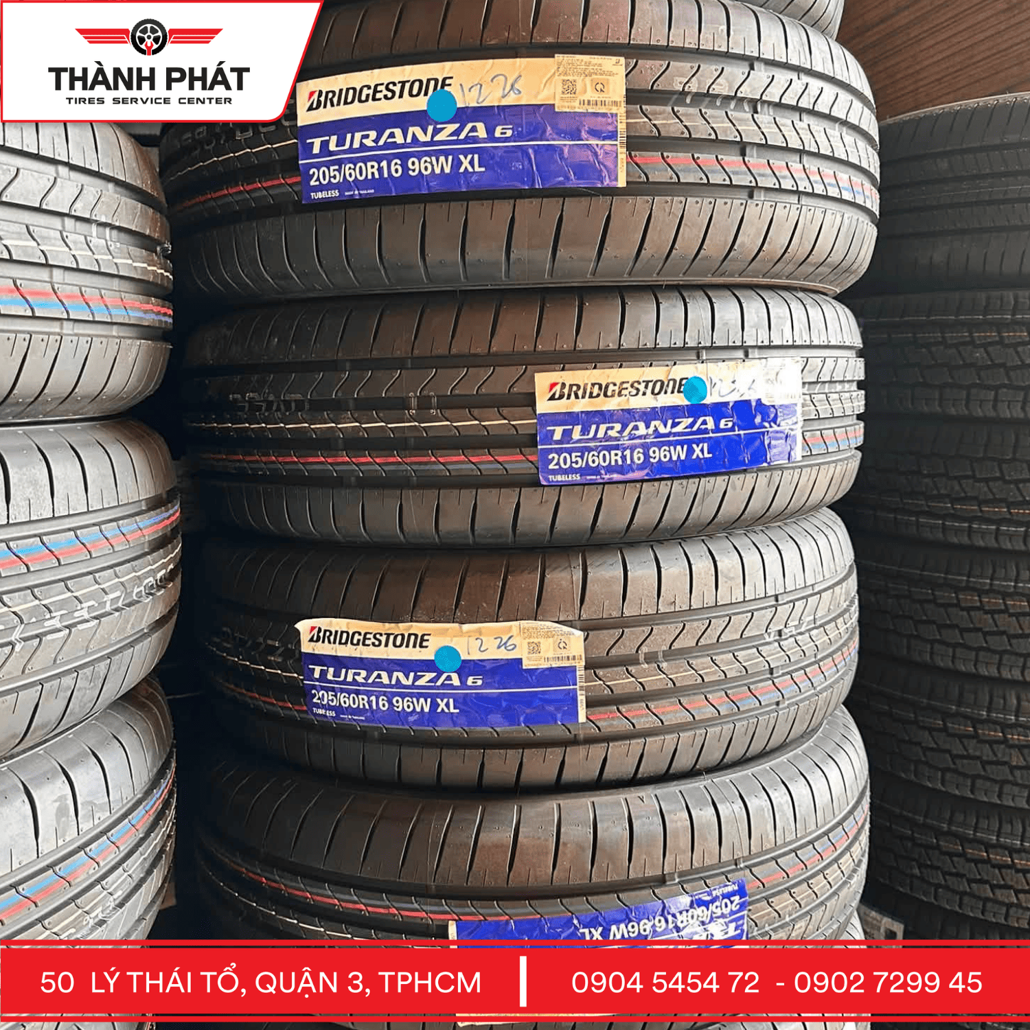 Lốp Bridgestone 205/60R16 cho Toyota Corolla Altis và Honda HR-V