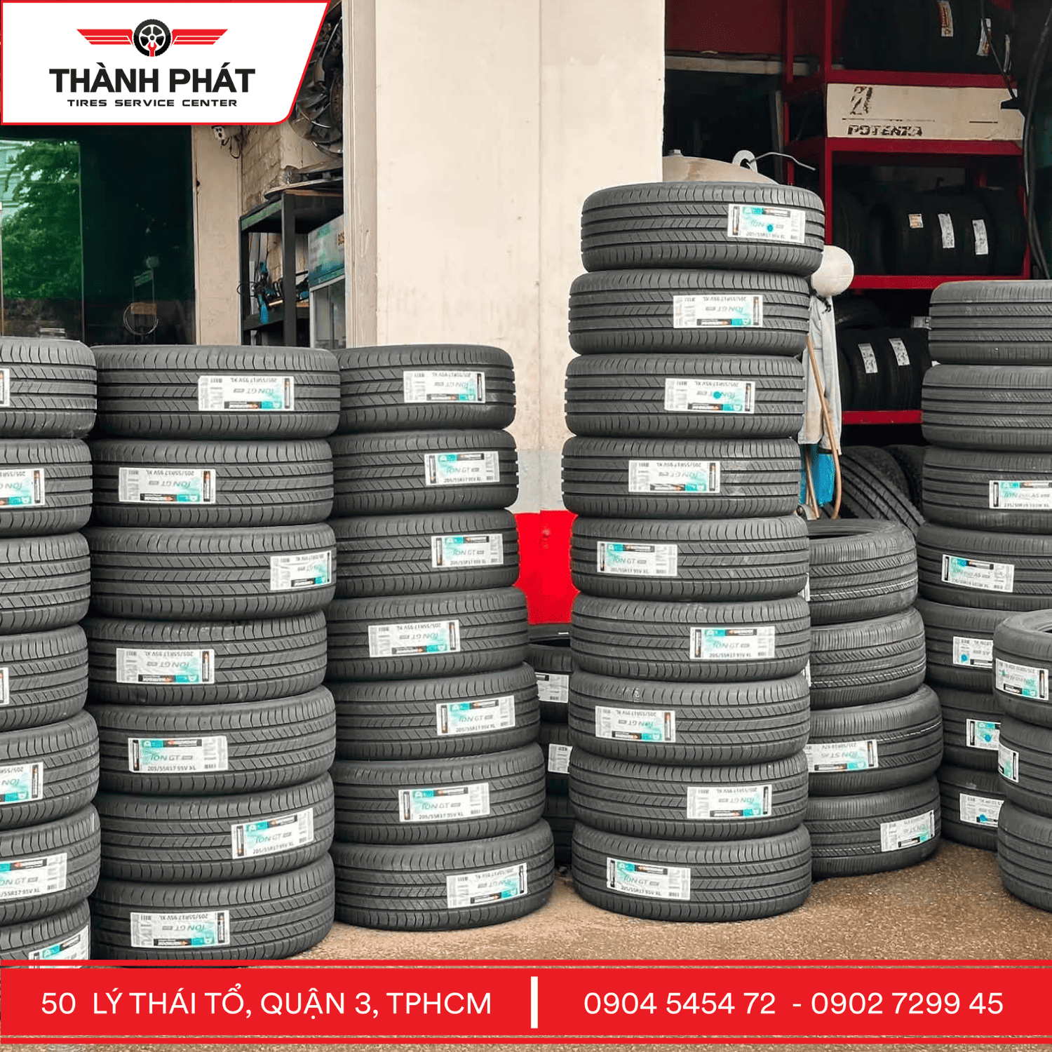 Thay lốp Hankook chính hãng cho VinFast tại Thành Phát