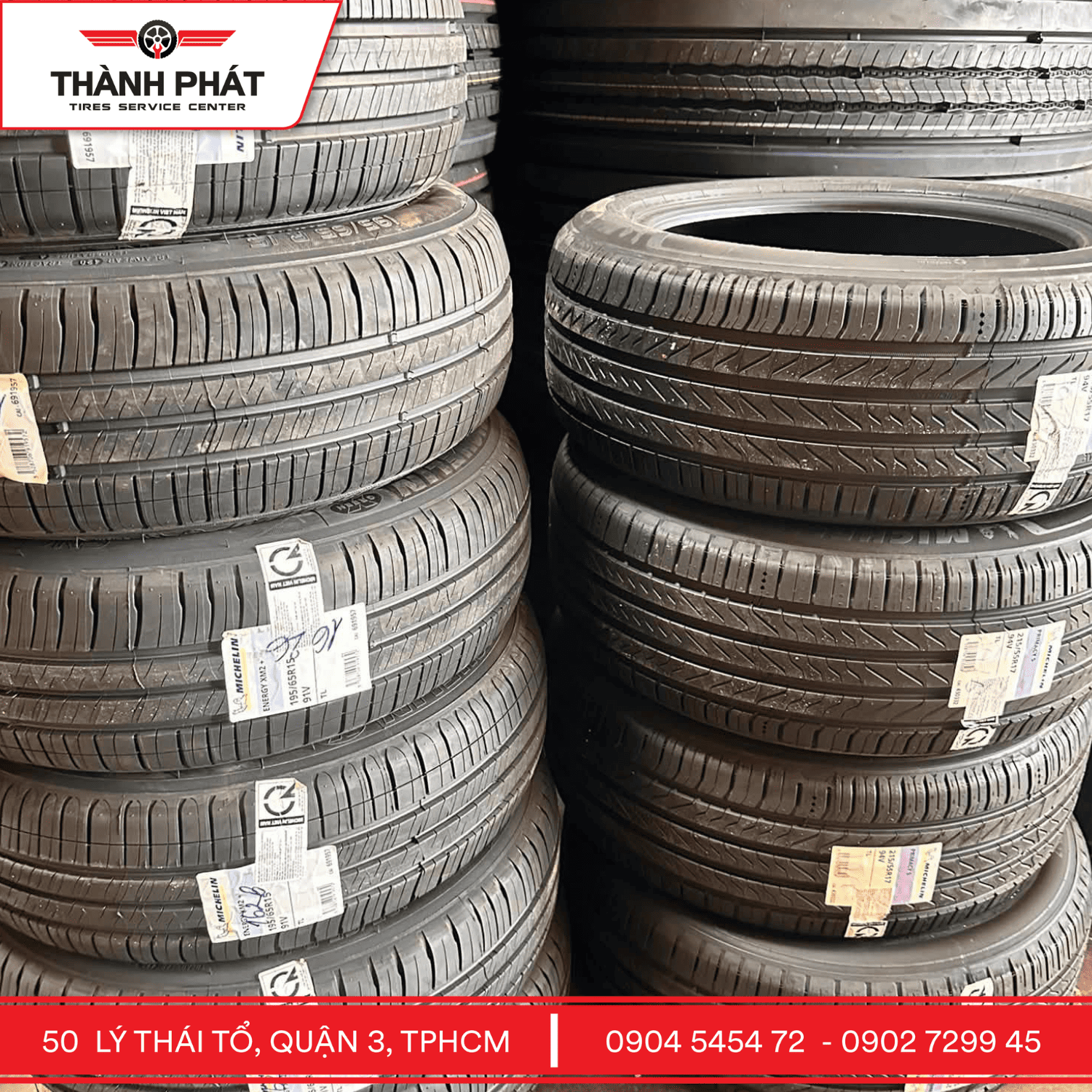Kho lốp Michelin chính hãng tại Thành Phát
