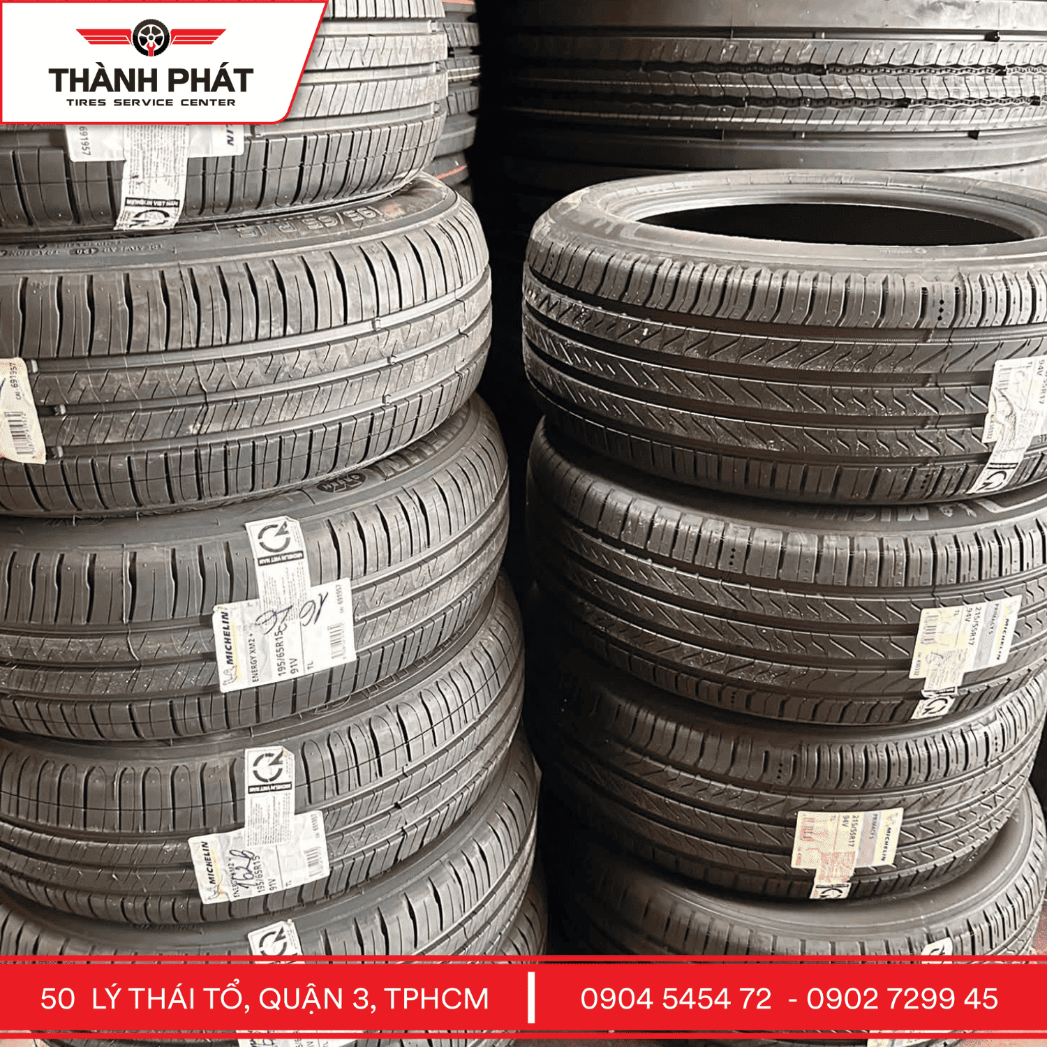 Kho lốp Michelin chính hãng tại Thành Phát