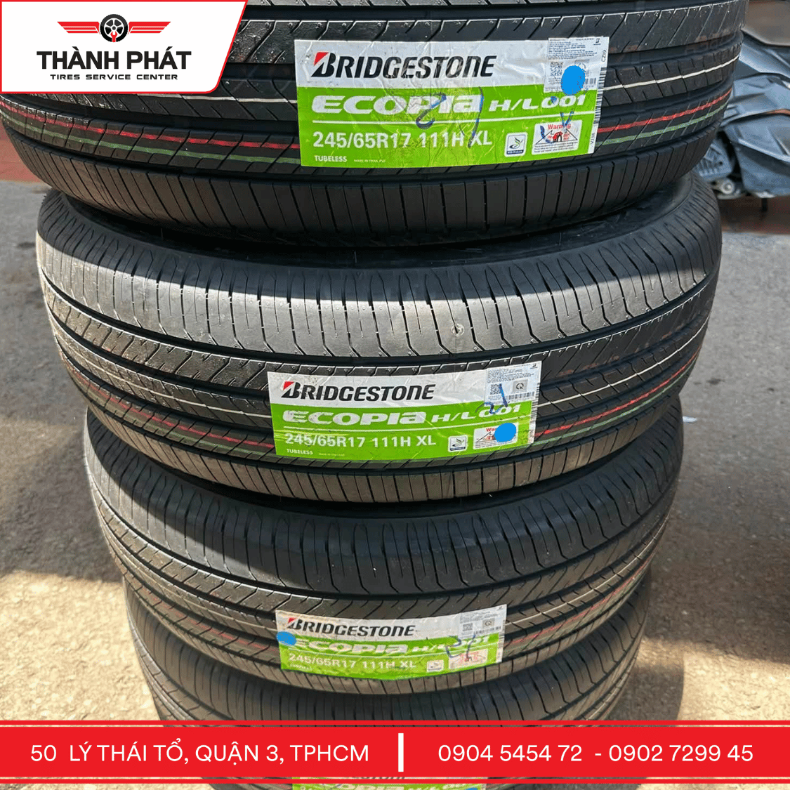 Lốp Bridgestone Ecopia H/L001 245/65R17