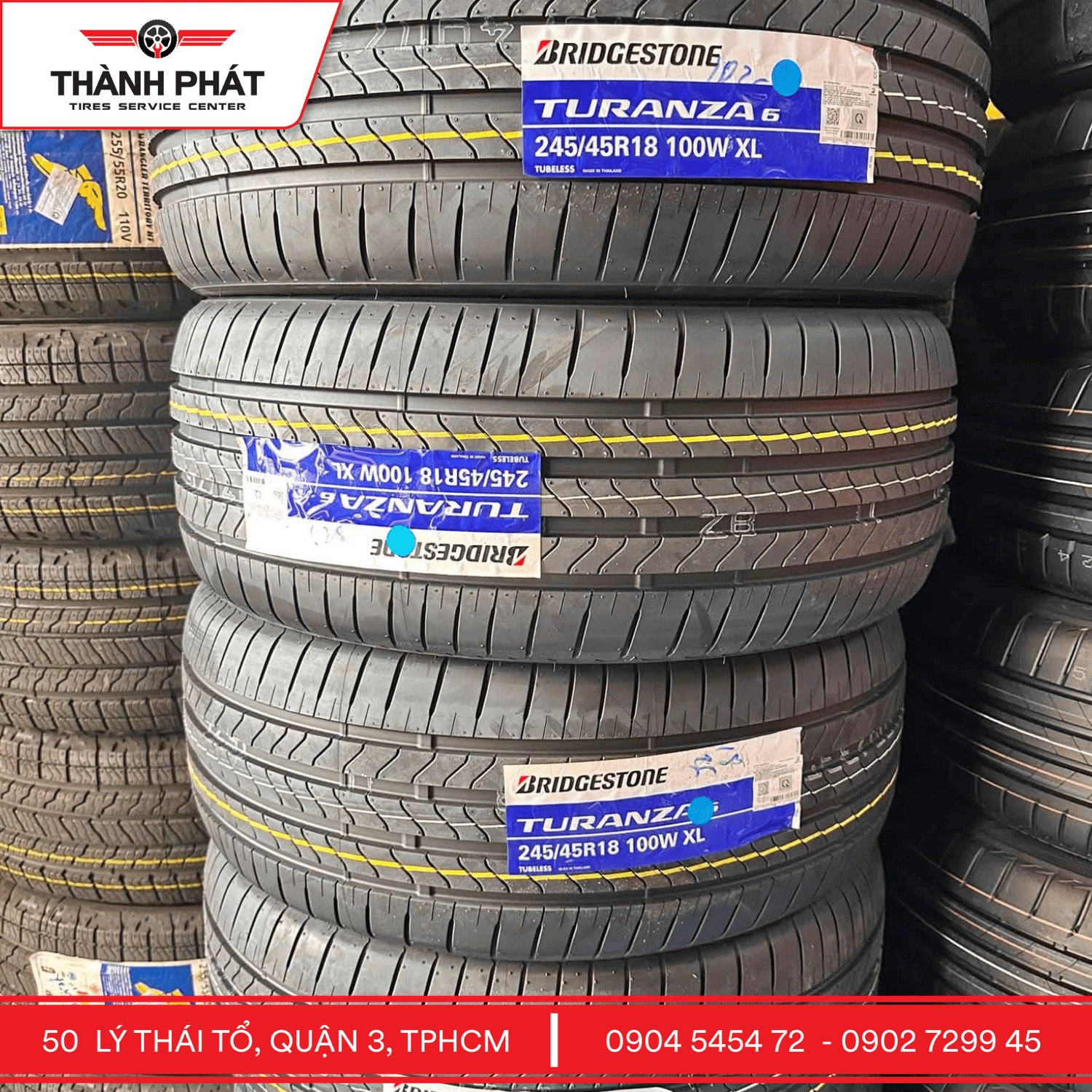 Bridgestone Turanza 6 245/45R18 chính hãng