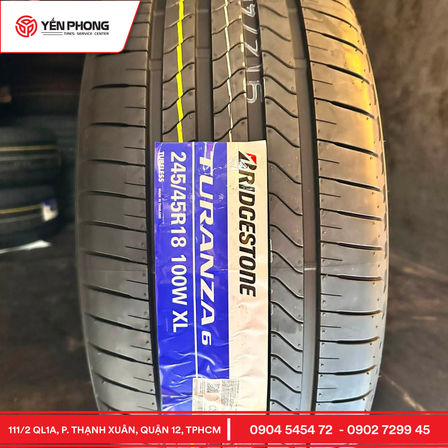 Bridgestone Turanza 6 245/45R18 cho Mercedes E-Class BMW 5-Series