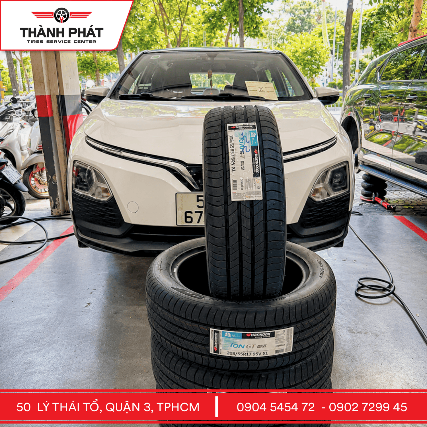 Địa chỉ thay lốp VinFast Quận 3 Quận 12 TP.HCM