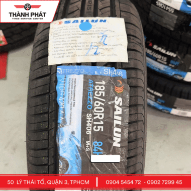 Lốp xe Sailun 185/60R15 dành cho xe nào? Giá tốt tại TP.HCM