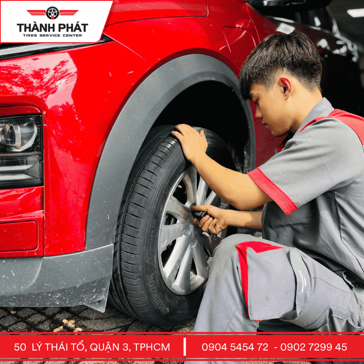 Thay lốp Hankook VF6 Eco tại Thành Phát Quận 3