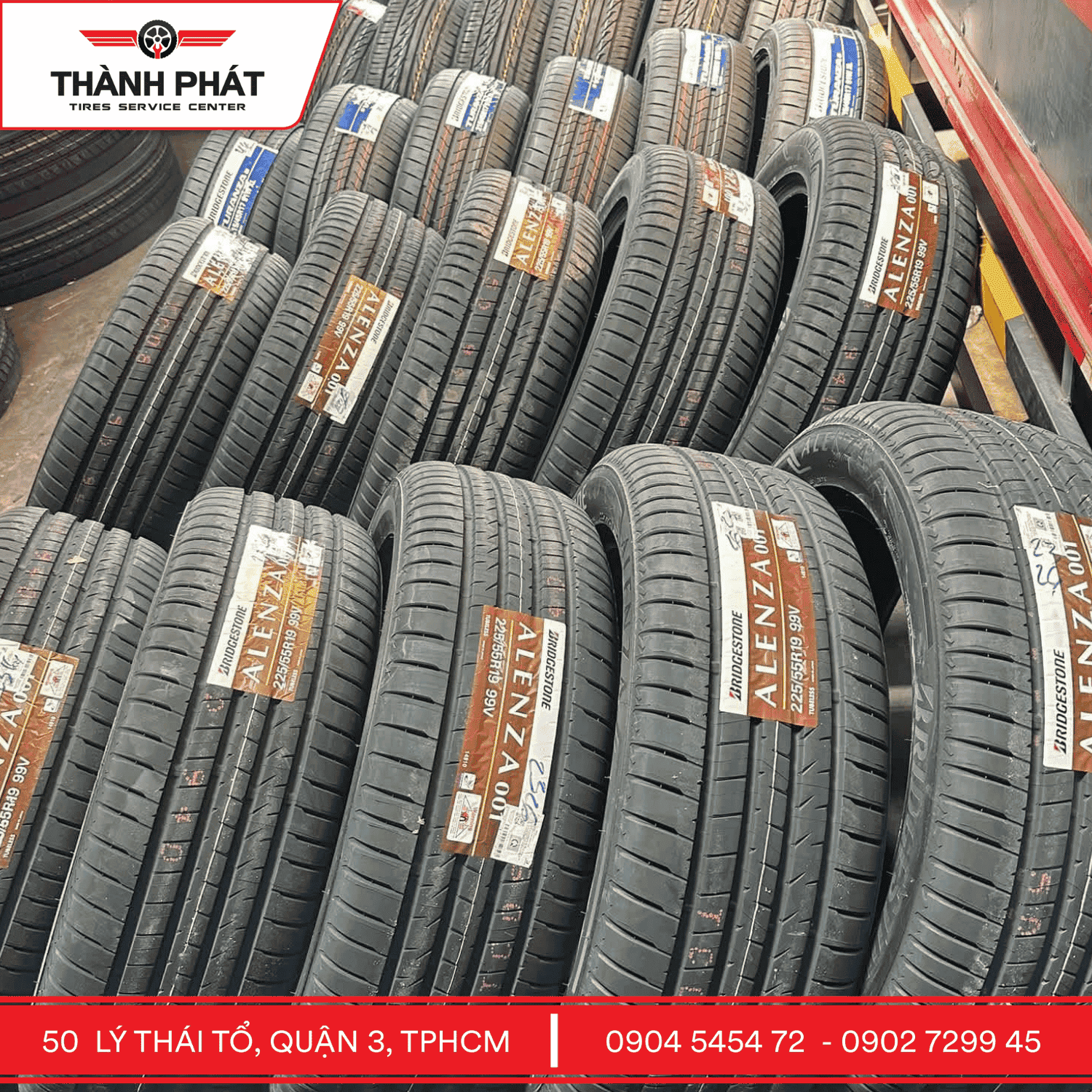 Các dòng lốp xe Bridgestone chính hãng giá tốt tại TPHCM